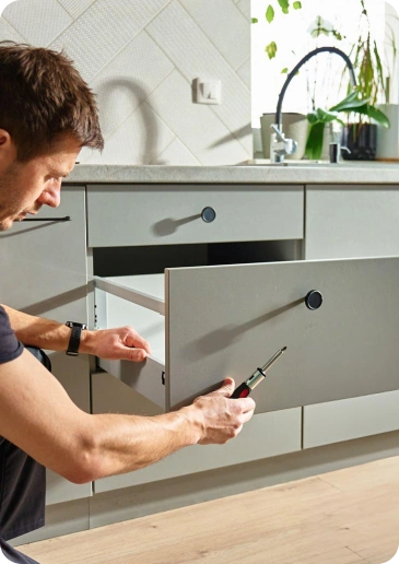 Steady Shelves, Secure Cabinets